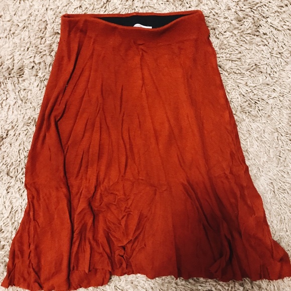 Dresses & Skirts - Zara Orange Swing Skirt